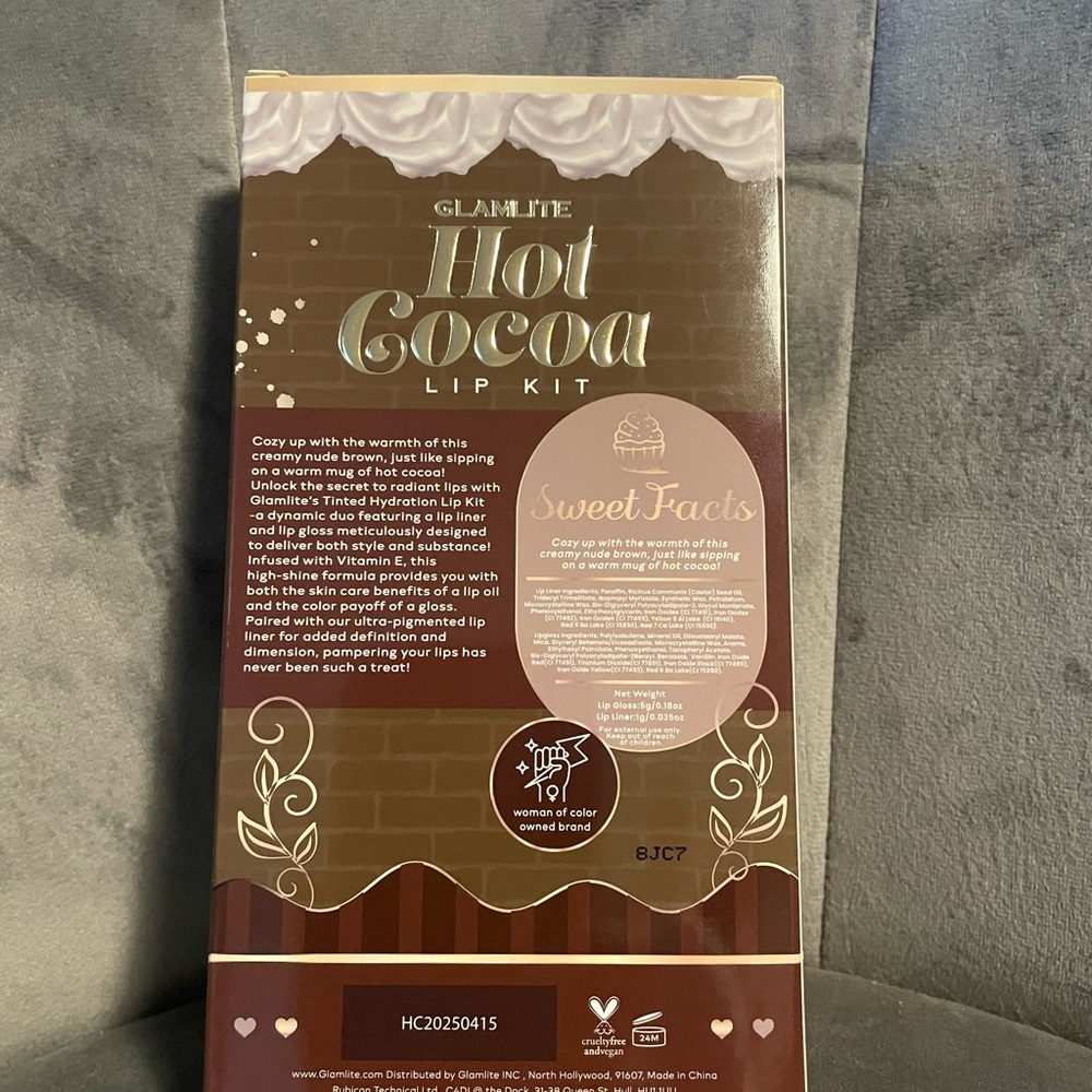 Glamlite Hot Cocoa Lip Kit - Brown - Picture 2 of 7
